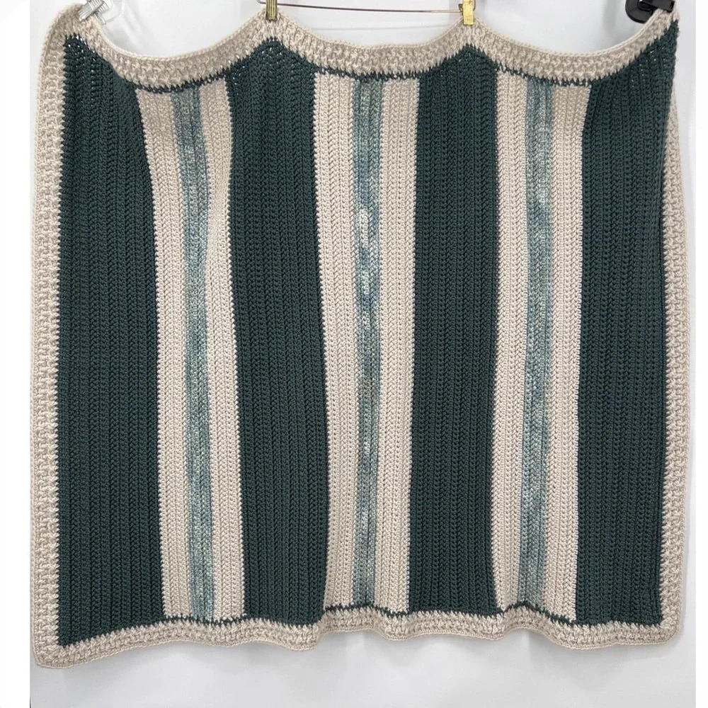 Handmade crochet throw